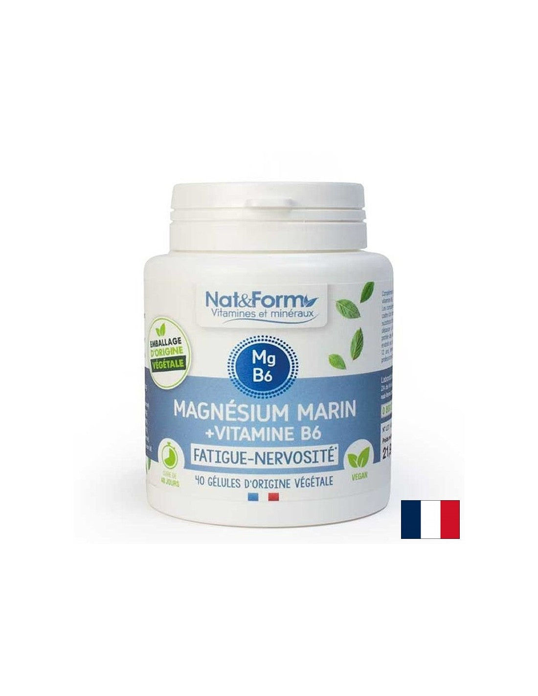 Грижа за сърцето и мускулите - Магнезий 300 mg и Витамин В6 1.4 mg, 40 капсули - Feel You