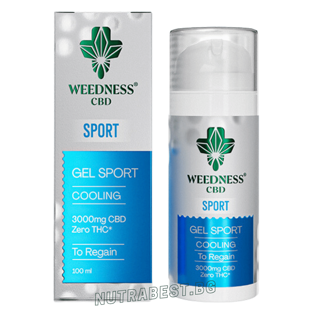 Спортен охлаждащ гел 3000mg СБД | 0% THC (100ml) Weedness СБД - Feel You