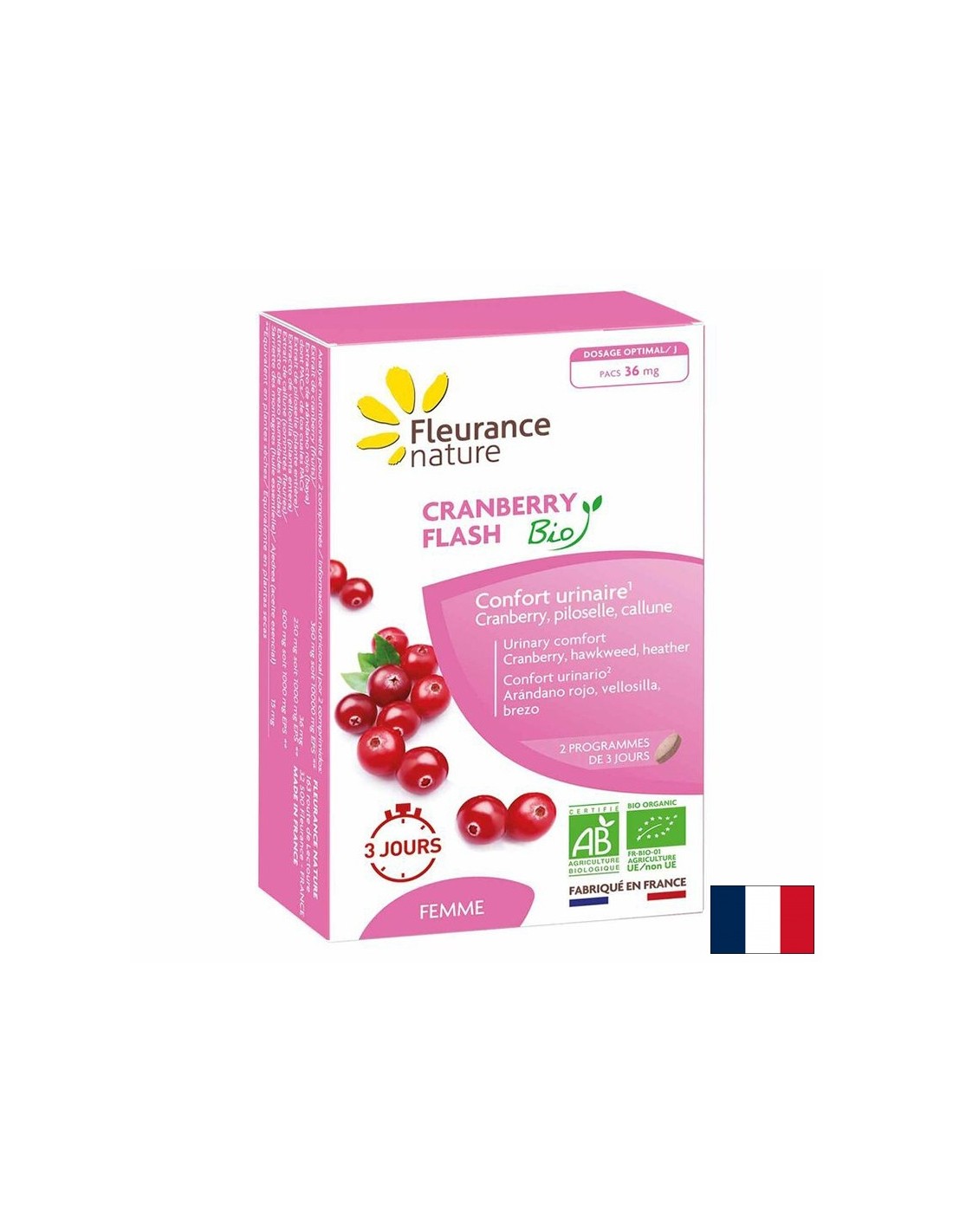 Уринарно здраве - Червена боровинка (36 mg PACs (проантоцианидини), 14 таблетки - Feel You