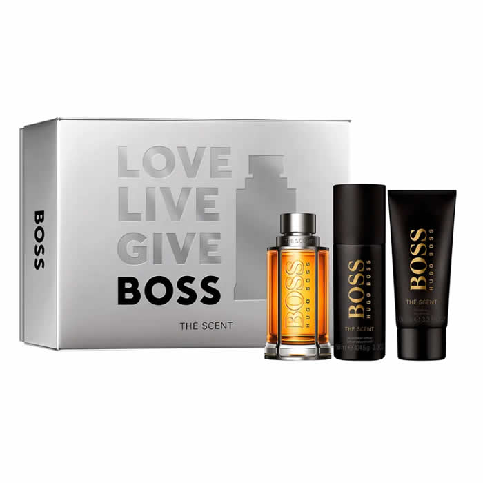 Hugo Boss The Scent Eau De Toilette Spray 100ml Set 3 Pieces - Feel You