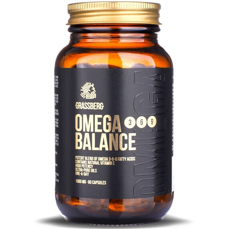 GRASSBERG Omega 3-6-9 Balance 1000 mg 60 Caps - Feel You