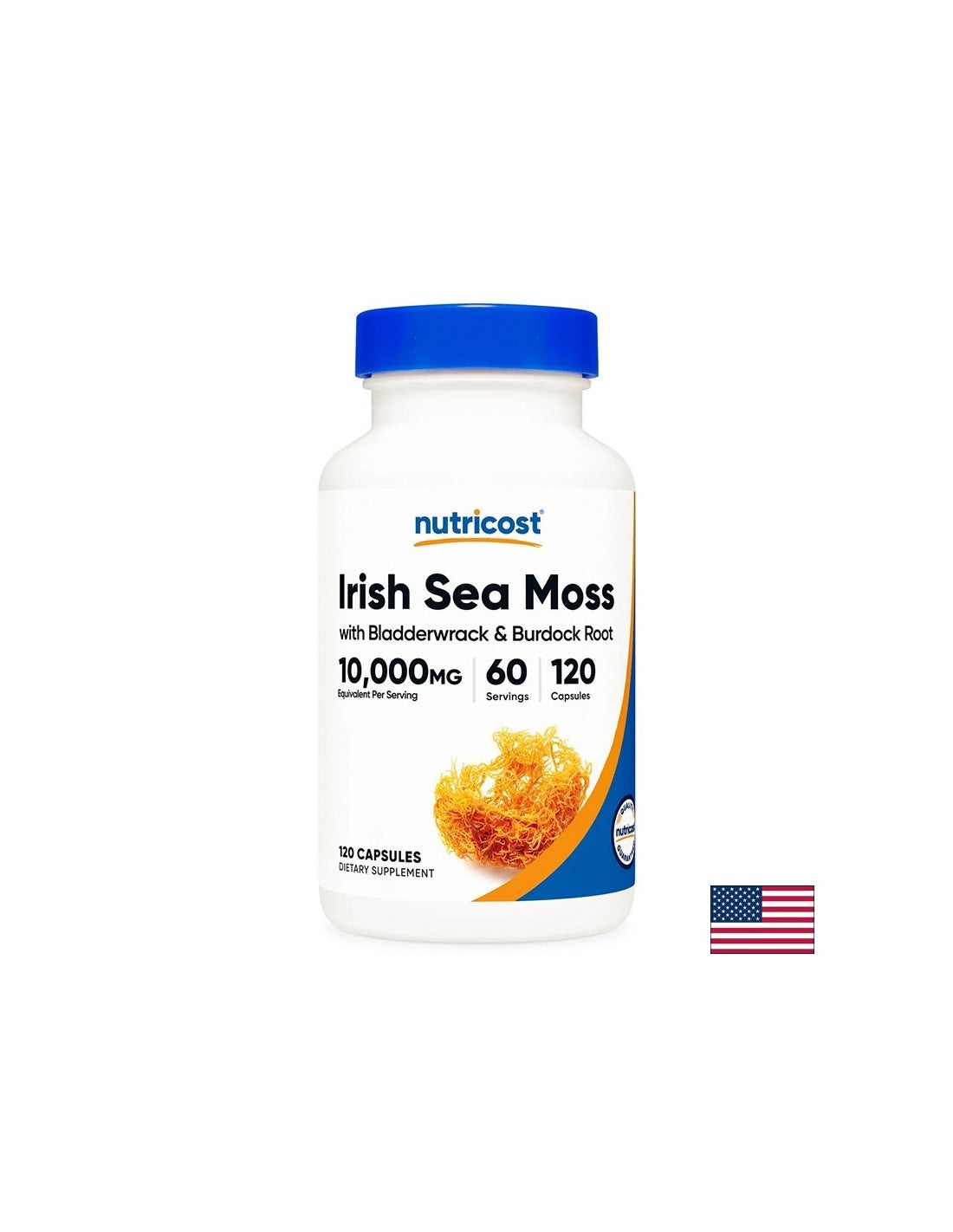 Ирландски мъх 400 mg + фукус 200 mg + репей 200 mg – За щитовидната жлеза и имунитет, 120 капсули - Feel You