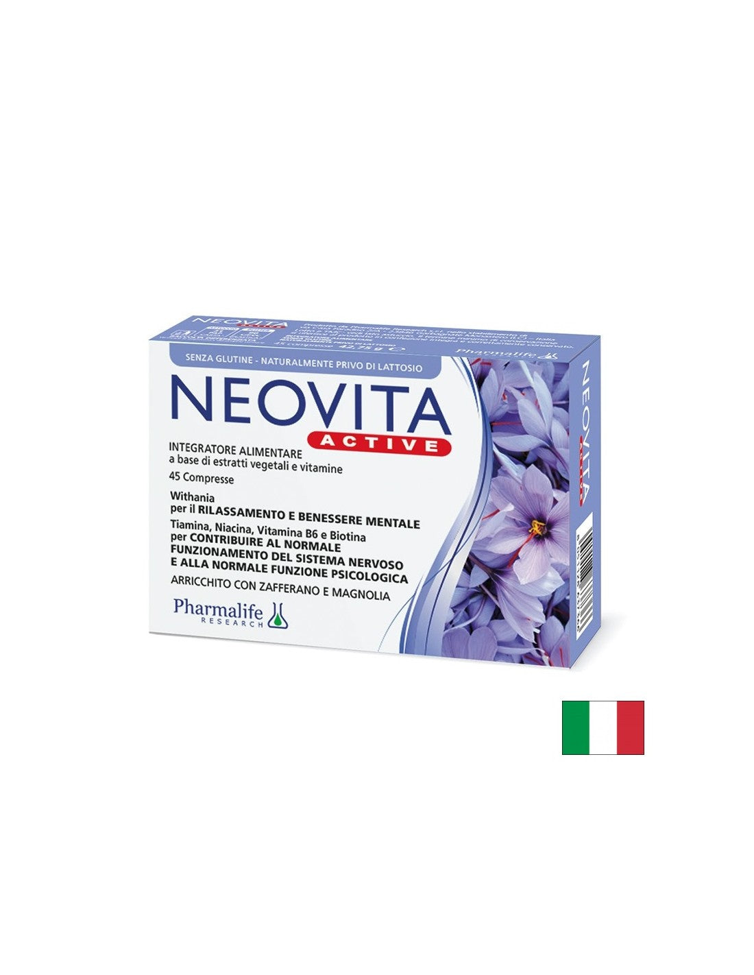 Златен корен 400 mg + Ашваганда 240 mg + Шафран 100 mg – Стрес и добро настроение, Neovita Active, 45 таблетки - Feel You