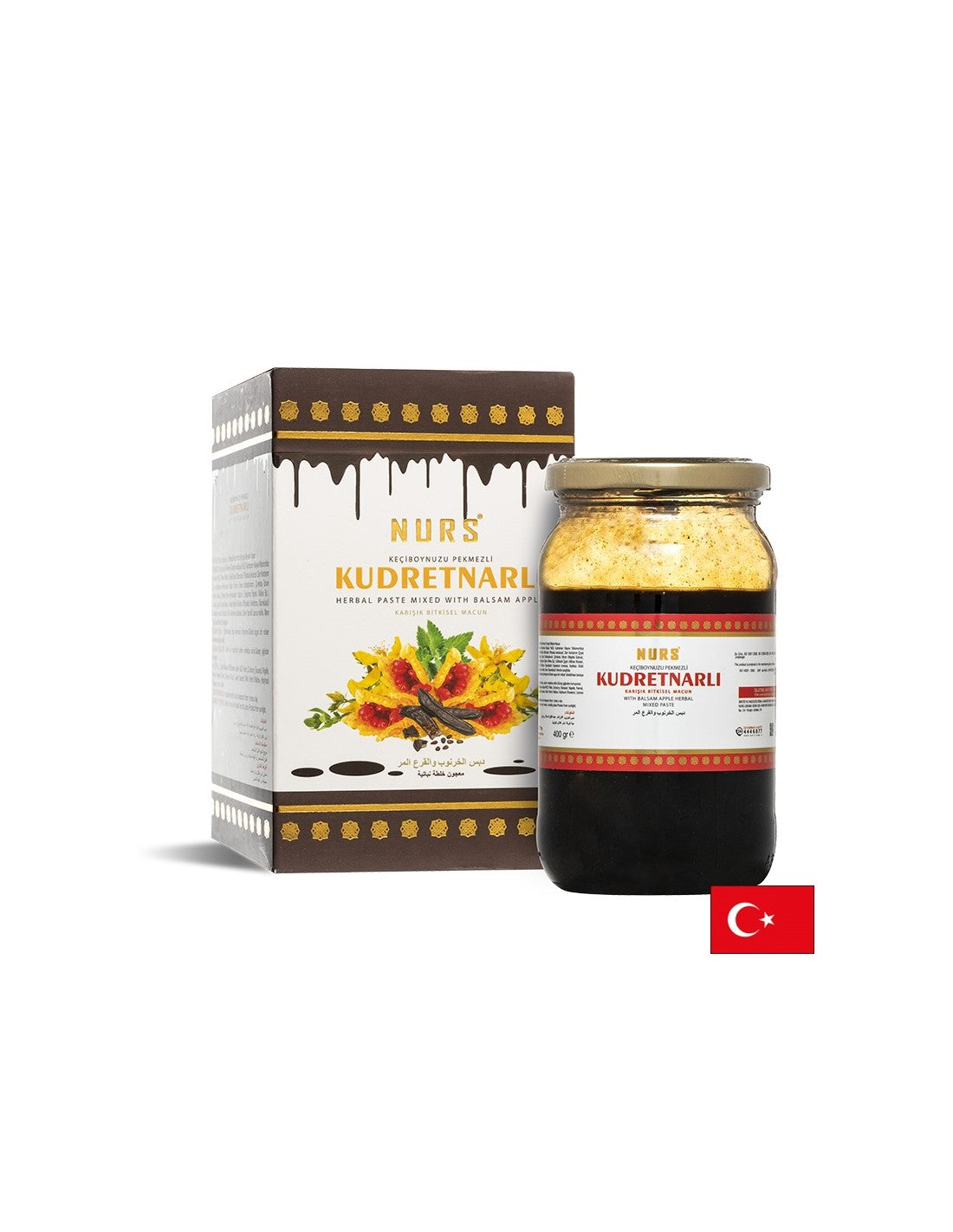 Билкова паста с меласа от рожков и горчив пъпеш за добро храносмилане, 400 ml - Feel You