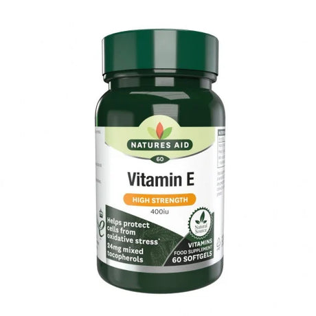 Витамин Е Натурален 400iu 60 капсули Natures Aid - Feel You