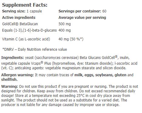 GreenDay® ProVEGAN BetaGlucan 400 mg / 60 Vcaps - Feel You