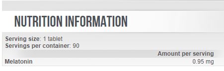 Melatonin 0.95mg. / 90 Tabs. - Feel You