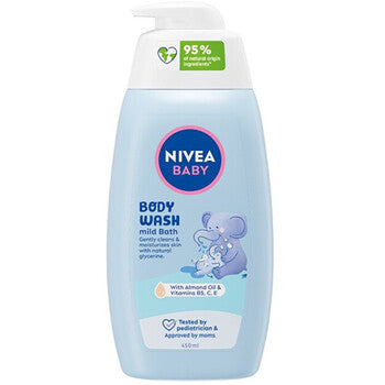 Nivea - Wash gel for face, body and hair for children Baby 500 ml - 450ml
