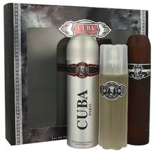 Cuba - Cuba Black Gift Set 100 ml EDT, After Shave Cuba Black 100 ml and deospray Cuba Black 200 ml - 100ml