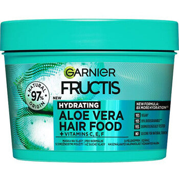 GARNIER - Hydrating Mask for Normal to Dry Hair Fructis ( Aloe Vera Hair Food) 390 ml - 400ml
