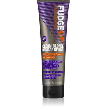 Fudge - Clean Blonde Damage Rewind Violet Toning Shampoo - Purple toning shampoo for blonde and highlighted hair - 1000ml