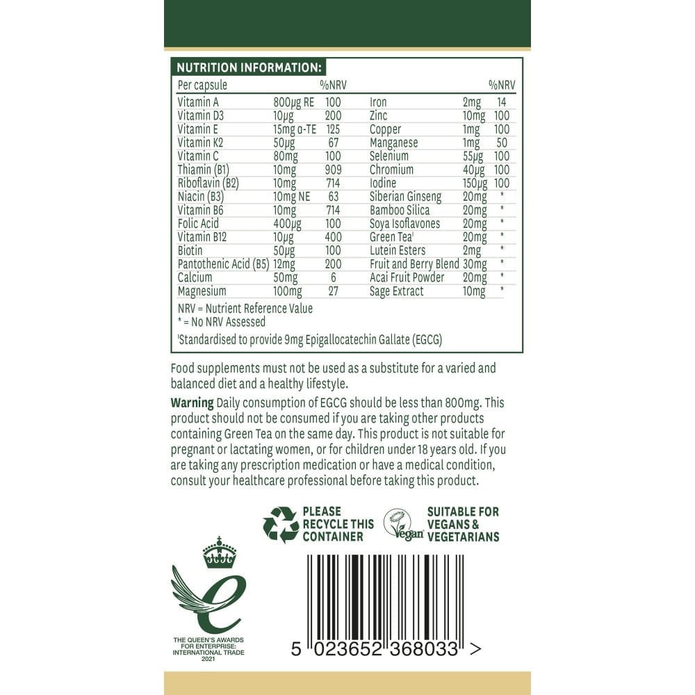 Комплекс за жени 50+ (Womens 50+ Multi-Vitamins & Minerals) 30 капсули NaturesAid - Feel You