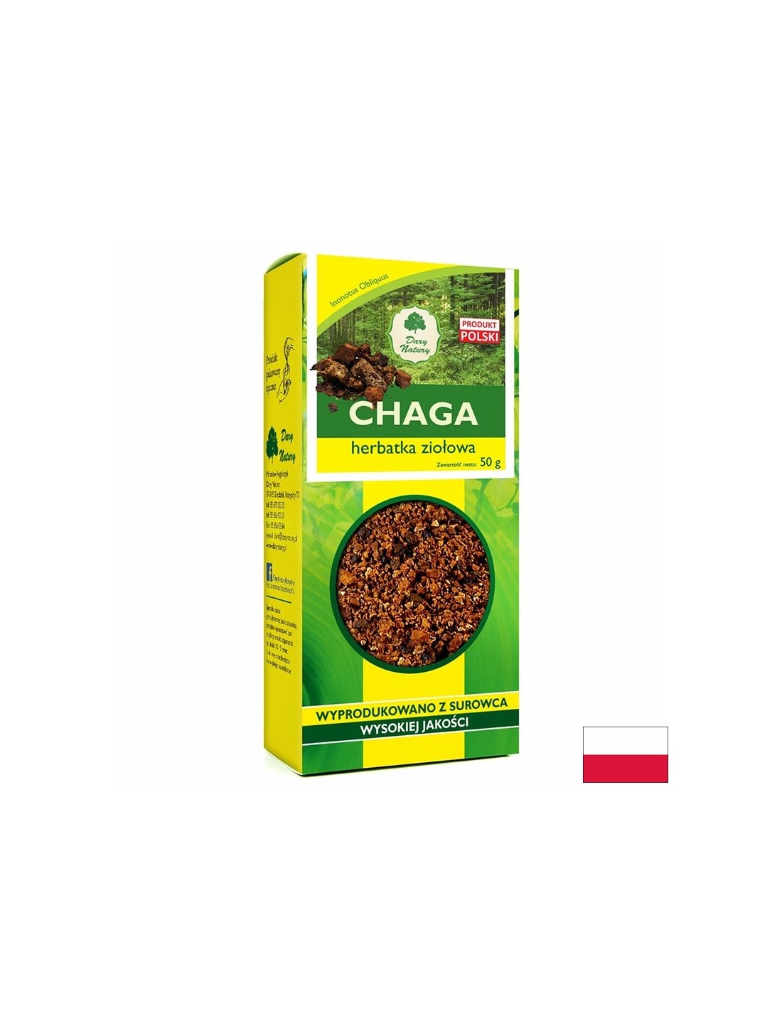 Чага (сушена) – Имунитет и антиоксидантна защита, 50 g - Feel You