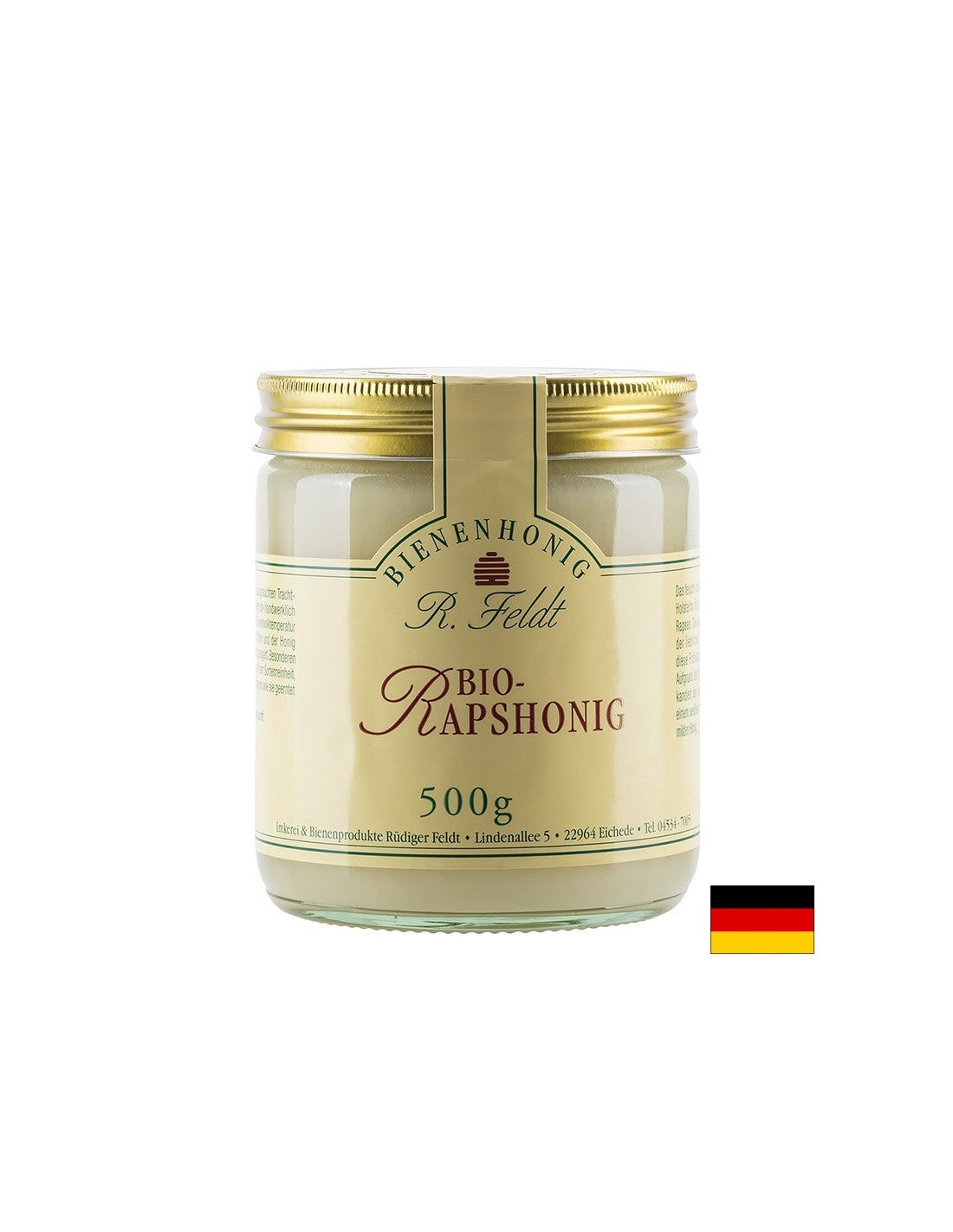 Пчелен мед от био Рапица, 500 g - Feel You