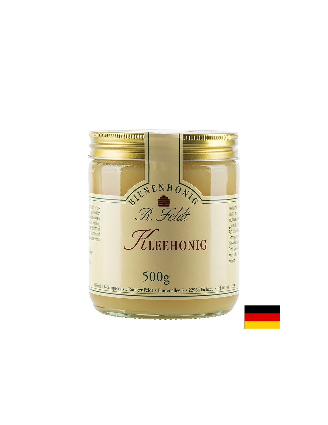 Пчелен мед от цвят на детелина, 500 g - Feel You