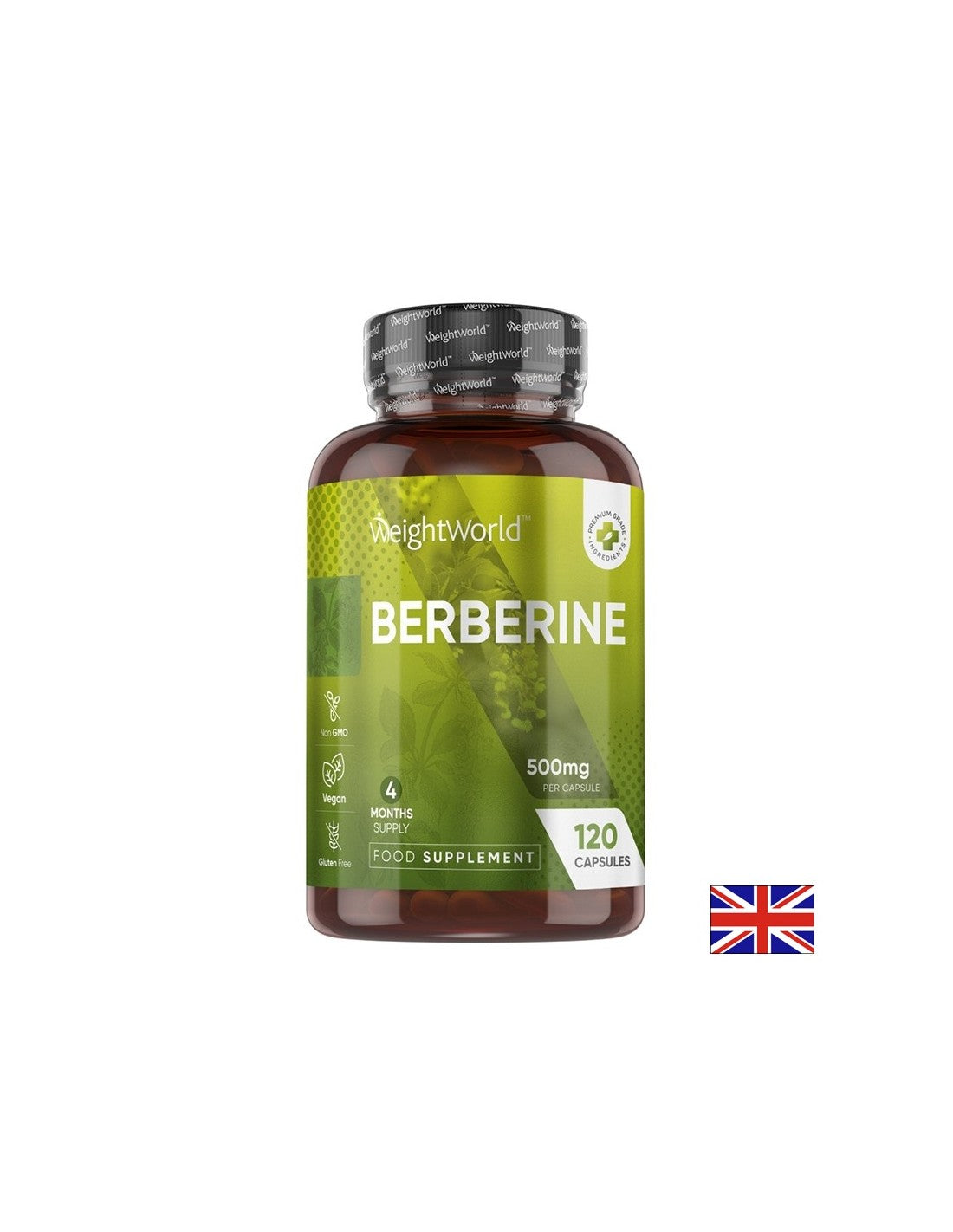 Контрол на кръвната захар и холестерола - Берберин, 500 mg х 120 капсули - Feel You