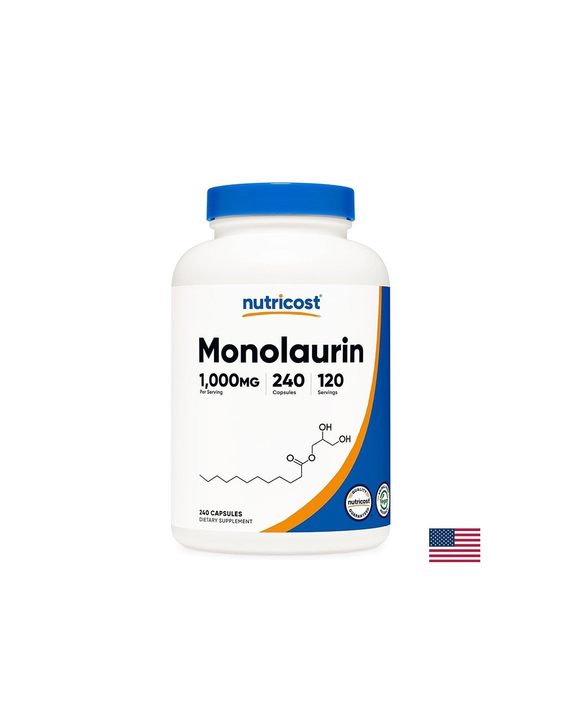 Имунитет, защита от инфекции - Монолаурин, 500 mg х 240 капсули - Feel You