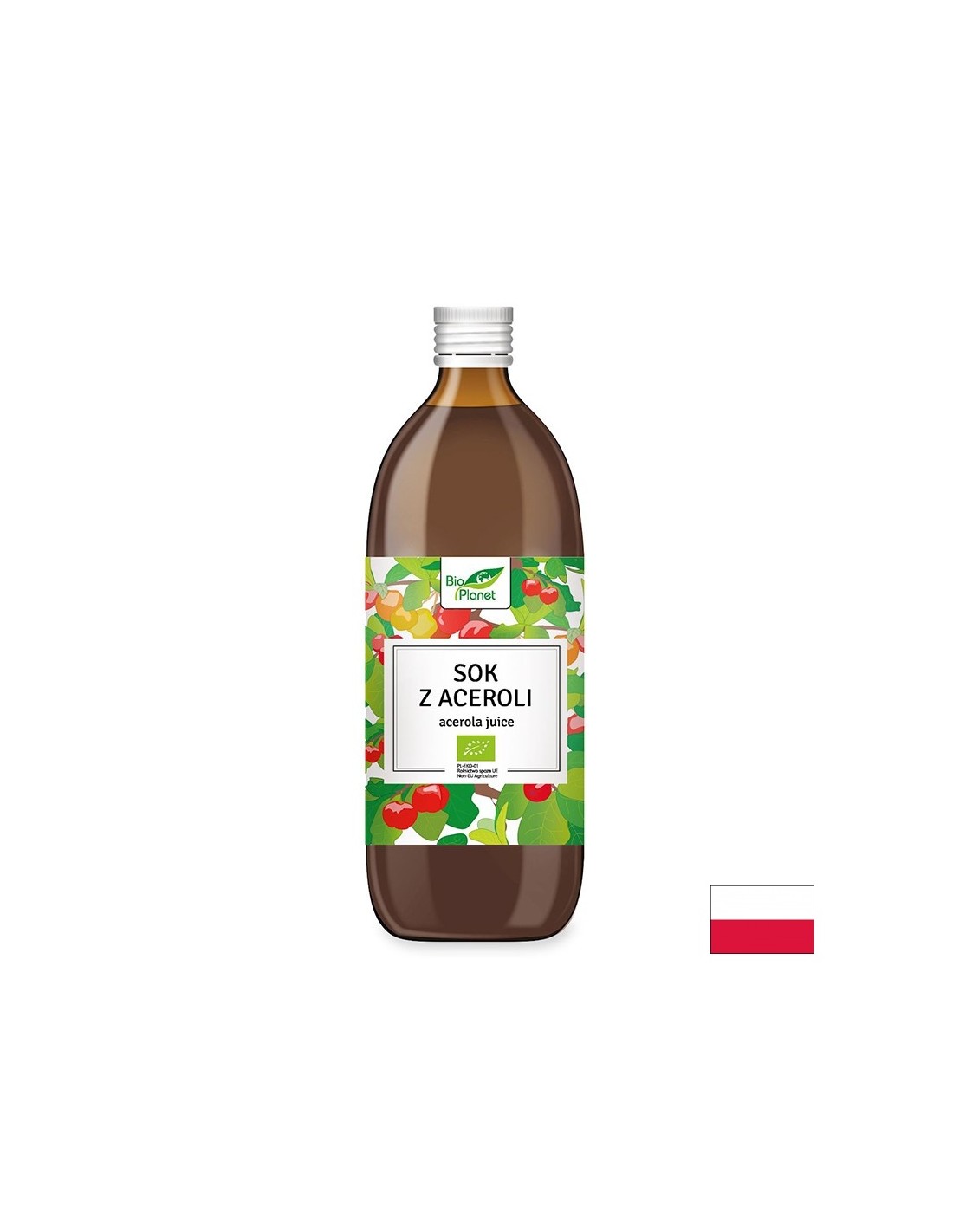 Сок от ацерола (пастьоризиран), БИО, 500 ml - Feel You