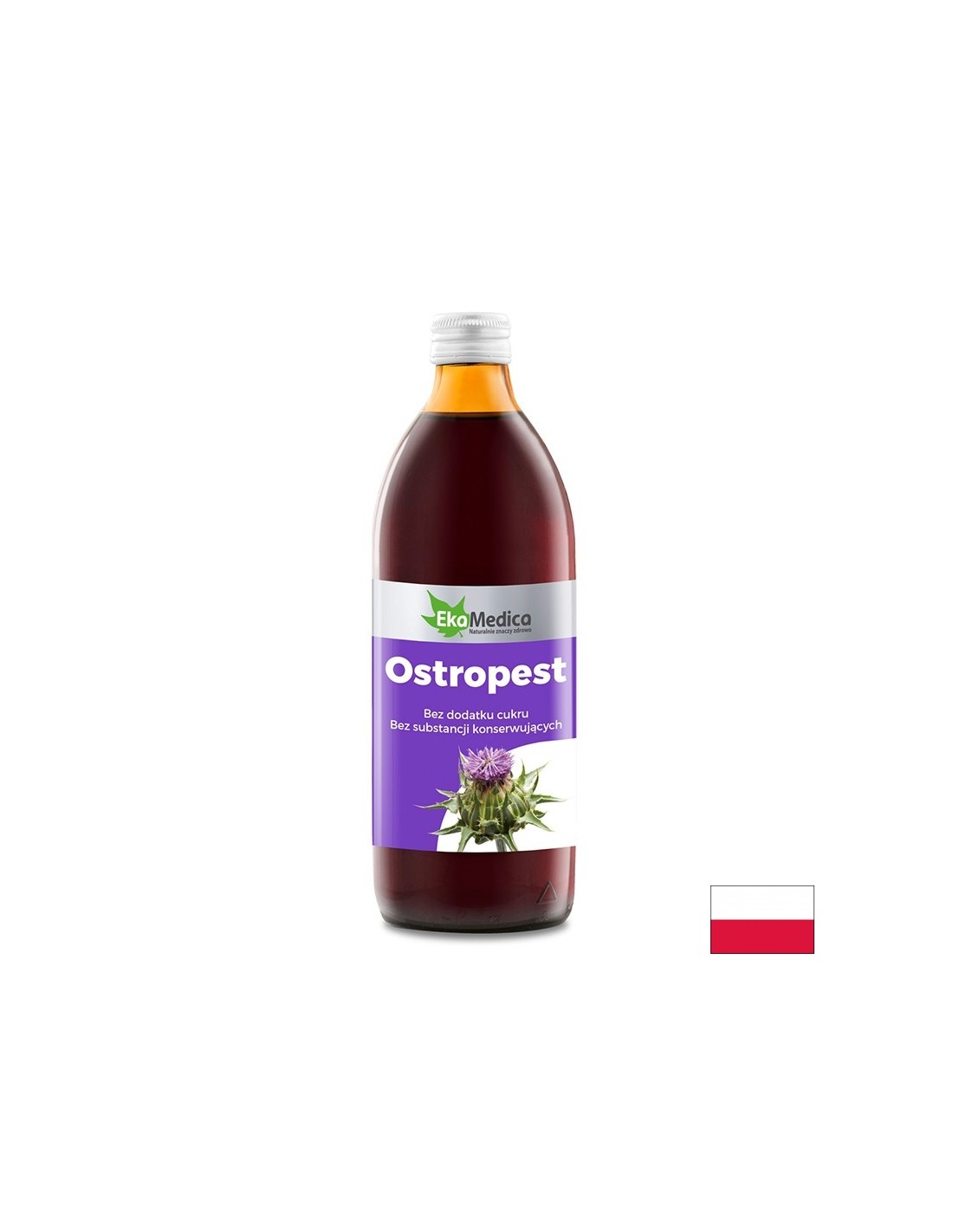 Грижа за черния дроб - Бял трън, сироп 500 ml EkaMedica - Feel You
