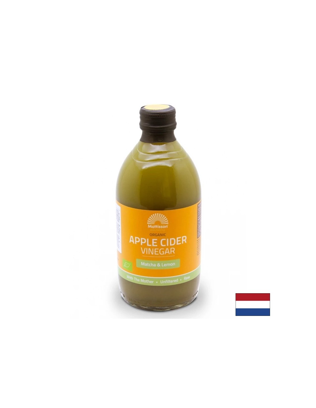 Ябълков оцет + матча и лимон, БИО, 500 ml - Feel You