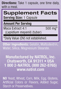 Мака – 500mg, 60 Caps - Feel You