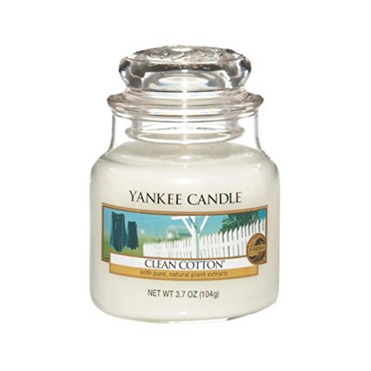Yankee Candle, Clean Cotton, Scented Candle, 104 g