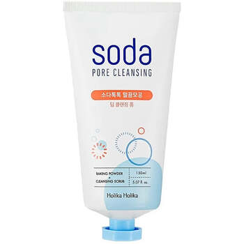 Holika Holika - Soda Pore Cleansing Cleansing Scrub ( mastná a smíšená pleť ) - Čisticí pěna s peelingovým efektem - 150ml