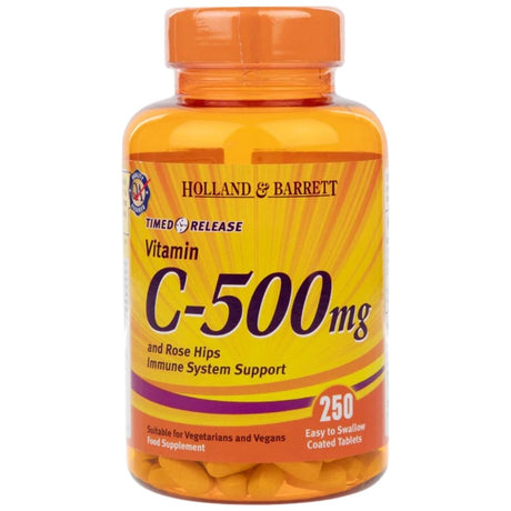 Vitamin C Timed Release 500 mg | With Bioflavonoids - 250 Таблетки - Feel You