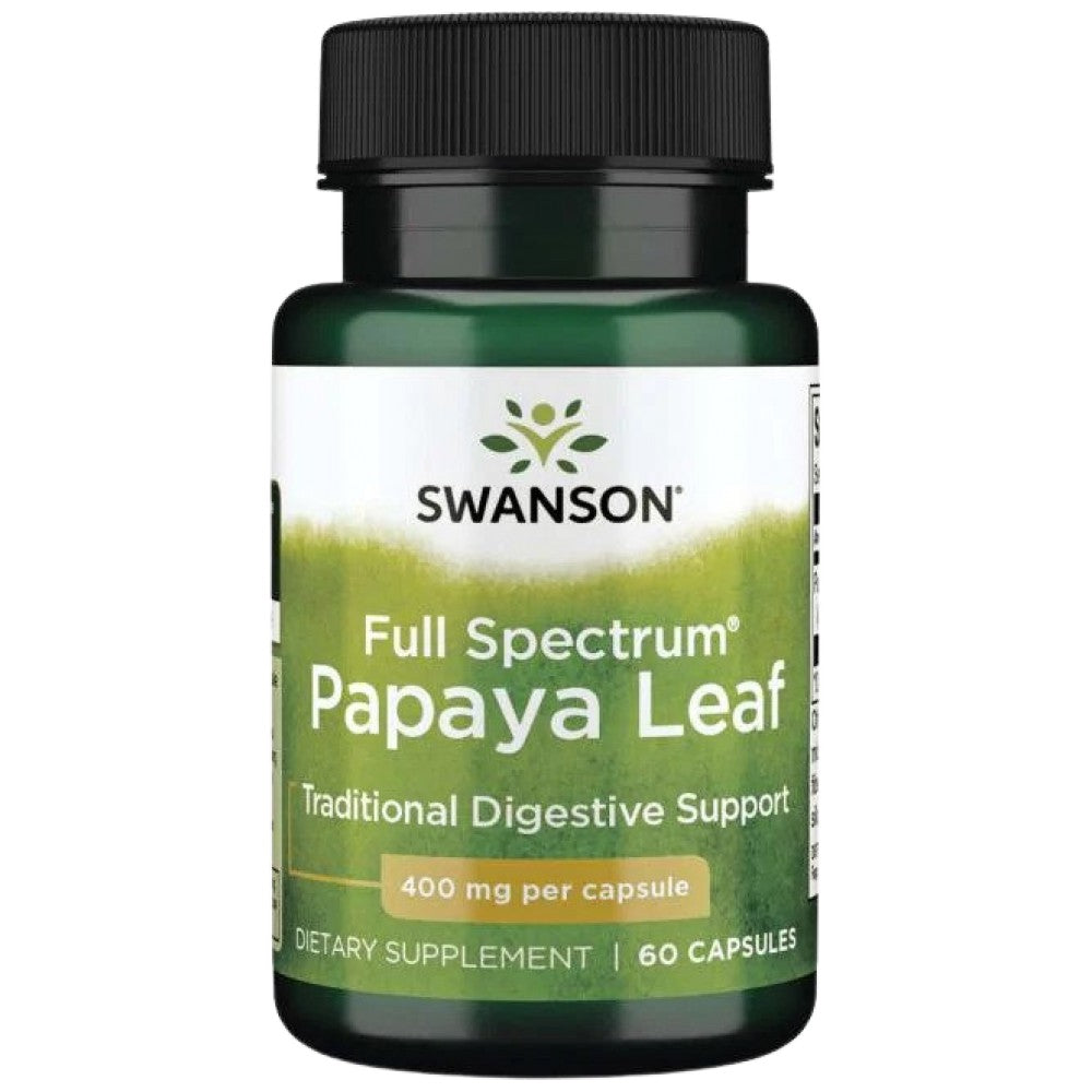 Full Spectrum Papaya Leaf 400 mg 60 капсули - Feel You