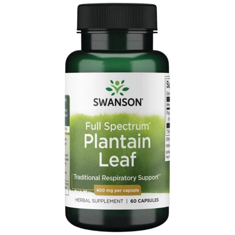 Full Spectrum Plantain Leaf 400 mg 60 капсули - Feel You