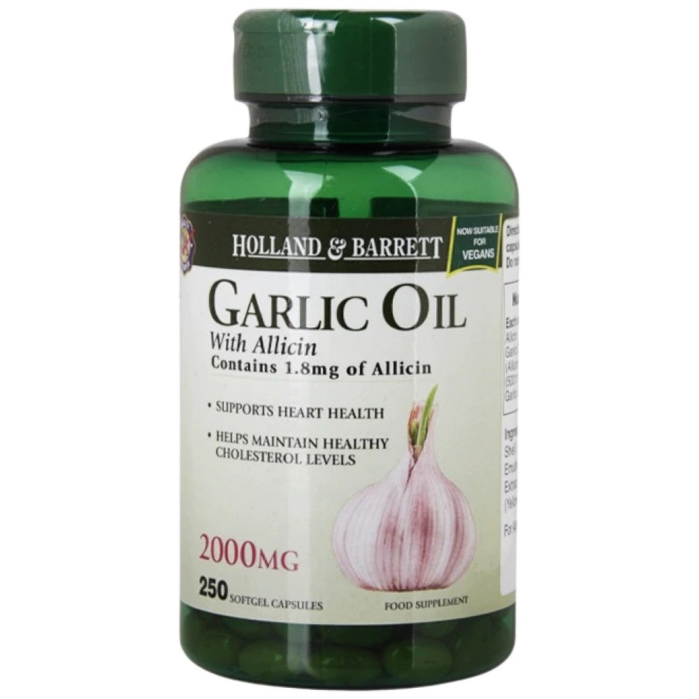 Garlic Oil With Allicin 2000 mg - 250 капсули - Feel You