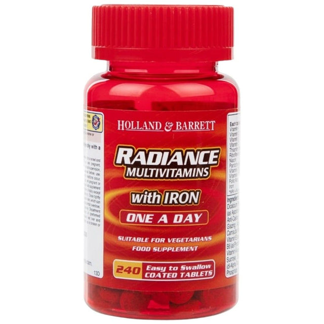 Radiance Multivitamins & Iron | One a Day - 240 Таблетки - Feel You