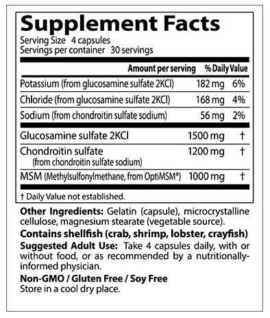 BEST Glucosamine Chondroitin & MSM - 360 капсули - Feel You