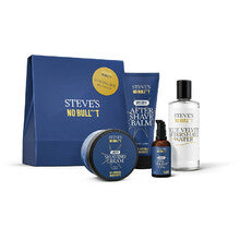 Steves No Bull***T - Shaving Box Blue Velvet - Dárková sada