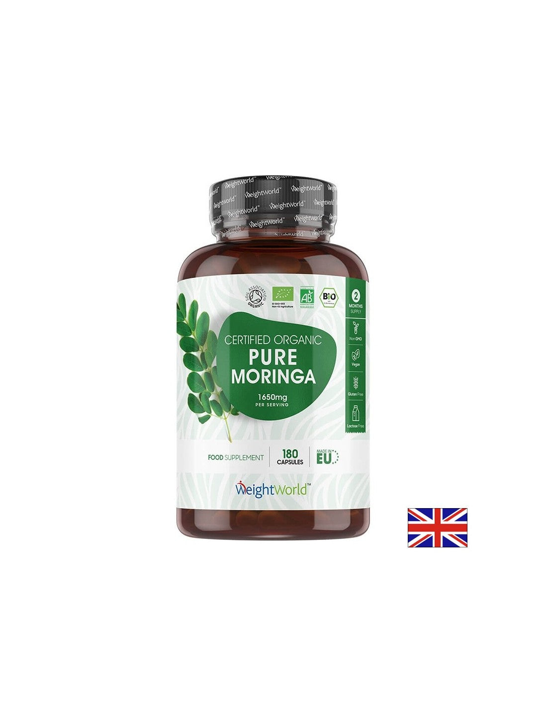 Антиоксидант, регулира кръвната захар - Моринга, 550 mg х 180 капсули - Feel You