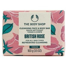 The Body Shop - British Rose Cleansing Face & Body Bar - 100.0g