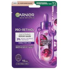 GARNIER - Skin Naturals Pro-Retinol Smoothing Serum Mask - Vyhlazující pleťová maska - 22.0g