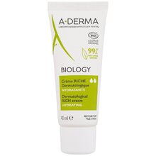 A-Derma - Biology Dermatological Rich Cream - Hydratační pleťový krém - 40ml