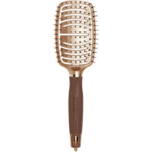 Olivia Garden - NanoThermic Flex Pro - Plochý kartáč na vlasy se 100% kančími a ionickými štětinami - 0ml