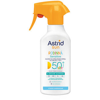 Astrid - Sensitive Spray SPF 50+ - Rodinné mléko na opalování ve spreji - 270ml