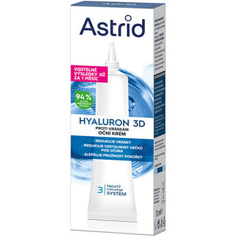 Astrid - Hyaluron 3D Eye Cream - Oční krém proti vráskám - 15ml