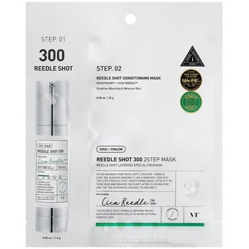VT Cosmetics - Reedle Shot 300 2 Step Mask - Dvoufázová pleťová maska se zpevňujícím účinkem - 27ml
