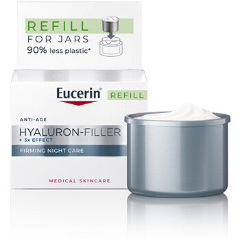 Eucerin - Hyaluron-Filler+3x Effect Firming Night Care Refill - Náhradní náplň pro zpevňující noční krém - 50ml