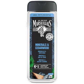 Le Petit Marseillais - Minerals & Cedarwood Shower Gel - Sprchový gel 4 v 1 - 400ml