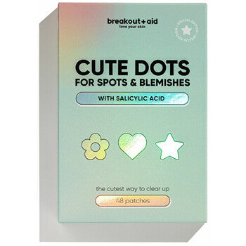 Breakout+aid - Cute Dots - Náplasti na lokální ošetření akné ( 48 ks )