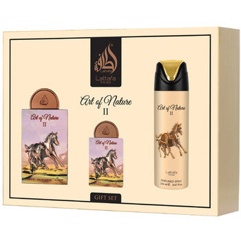 Lattafa Perfumes - Art Of Nature II Gift Set EDP, Deospray 200 ml and EDP 20 ml - 100ml