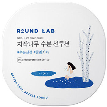 ROUND LAB - Birch Juice Moisutrizing Sun Cushion - Sluneční ochrana v houbičce - 15.0g