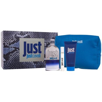 Cavalli Roberto - Just Cavalli for Him Gift Set EDT 90 ml, shower gel 100 ml, miniature EDT 15 ml and cosmetic bag - 90ml