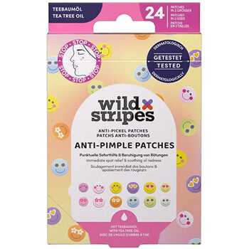 Wild Stripes - Smile Prevent Anti-Pimple Patches - Hydrokoloidní náplasti na akné s tea tree olejem - 24.0ks