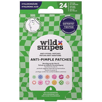 Wild Stripes - Groovy Protect Anti-Pimple Patches - Hydrokoloidní náplasti na akné s kyselinou hyaluronovou - 24.0ks